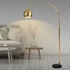 Adjustable Arc Floor Lamp Modern Reading Corner Standing LED Light Marble base