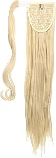 HAPINARY Ponytail Wig Hair Extensions Ponytail Black Ponytail Extension Straight Hair Extension Synthetic Ponytail Extension Hair Ponytail Straight Ponytail High Temperature Wire