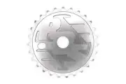 ROS - RIDE OUT SUPPLY LOGO SPROCKET - BIKE CHAINRING - SE BIKES - SILVER