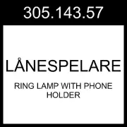IKEA LANESPELARE LÅNESPELARE Ring Lamp With Phone Holder 305.143.57