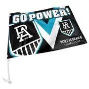 Adelaide Port Power AFL CAR Flag includes Pole