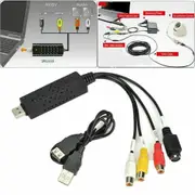 USB 2.0 VHS Tapes to DVD VCR Audio Video Converter Capture Card Adapter Cable PC