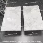 White Quartz Agate Coffee Table, Set of 2, Kitchen Center Agate Table Patio Deco