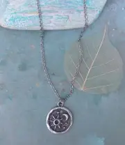 NEW ARTISAN HANDMADE SUNDANCE CHARM NECKLACE HANDCRAFTED ANTIQUE SILVER JEWELRY