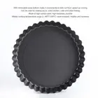 (8in)NonStick Round Carbon Steel Pie Pizza Cake Mold Removable Bottom Cake