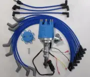 FORD 351 W Windsor Small Cap Pro Series HEI Distributor & 8mm Spark Plug Wires