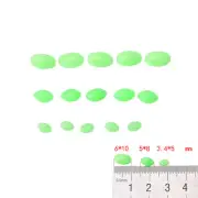100X Glow Beads Rigs Making Soft Luminous Fishing Bead Oval Shaped 5/8/10mm A_SL