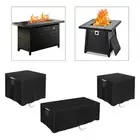 Fire Pit Cover Waterproof Portable Convenient Drawstring Wear Resistant Fire