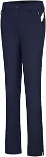 [SHWING] Women Golf Pants | Zipper Pockets Quick Dry Pants | Women's Golf Pants Stretch Waisted Sweatpants Flared Athletic Work Pants Navy Blue