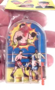 VTG Mini PINBALL Pocket Travel "Lucky Ball Game" BOXING Hong Kong NIP NOS 2.5"