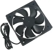 2PCS 120mm USB Cooling Fans, Silent 12cm DC 5V Fan for Computer Case, PC, CPU, TV Box, Router, Modem with 1200RPM Airflow and Low Noise