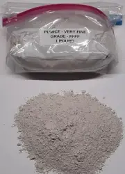 Pumice, 1lb. or 453 gram, fine Powder (4ffff), for soap making and polishing!