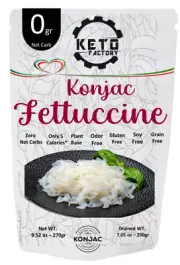 KETO FACTORY Zero Net Carbs Premium Konjac Dinning Fettuccine Pasta