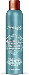 Aveeno Rose Water & Chamomile Blend Gentle Dry Shampoo for Sensitive Scalp & Soft Hair, Sulfate Free Dry Shampoo, Paraben & Dye-Free, 5 Fl Oz