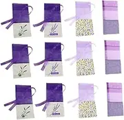 ULDIGI 12 Pack Small Sachet Bags Wedding Favor Candy Tea Spice Organza Cotton Vintage Floral Printing Drawstring Bags