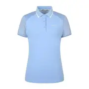 Genuine PING Womens Mesh Color Block Collar Short Sleeve T-Shirt