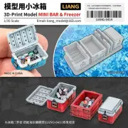 Liang 1/35 MINI BAR and Freezer Miniatures