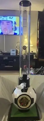 New Soccer Ball Beer Tube Tower 100 + Ounces Dispenser Tap