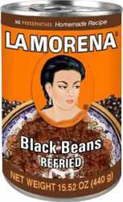 La Morena Refried Black Beans 440g x 1