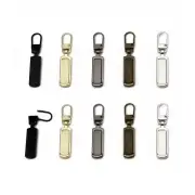 Metal Zipper Pull Replacement for Small Holes Detachable Repair for Jacket Ba...