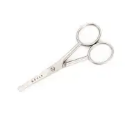 Beard, Nose & Ear Hair Scissors | 4-Inch Scissors | Matt Stainless Steel for ...