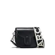 [Marc Jacobs] Marc Jacobs The Covered J Marc Saddle Bag ONE SIZE BLACK/WHITE
