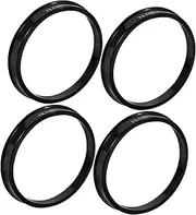 TIDTALEO 4pcs Hub Reducer Ring Wheels Car Hub Centric Rings Wheel Center Rings Hub Rings Vehicle Hub Ring Wheel Centering Rings Center Bore Adapter Hub Bore Rings Ring Hub Black Plastic