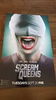 2016 SDCC COMIC CON EXCLUSIVE FOX SCREAM QUEENS PROMO POSTER ROBERTS JONAS