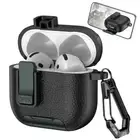 For AirPods 4th 3rd Pro 2nd/1st Gen Magnetic Security Lock Case with Phone Stand
