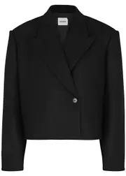 Khaite Raymond Cropped Wool-blend Blazer - Black - 4 (UK8 / S) 4 (UK8 / S)