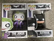 Funko Pop DC Heroes The Dark Knight Trilogy Batman 19 & The Joker 36 Bundle
