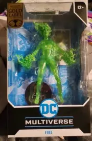 McFarlane DC Multiverse Fire Gold Label Exclusive JLI Justice League New Sealed