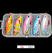 Lot 5pcs Micro Butterfly Metal Jig Fishing Lure Bait Jigging Tuna Slow Lure Box