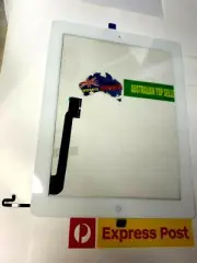 ORIGINAL APPLE iPad 4 A1458 A1459 A1460 TOUCH SCREEN DIGITIZER WHITE with Button