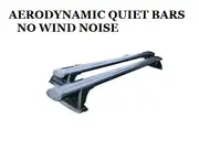 2xBLACK Roof racks for BYD SHARK 2024-2025 Aerodynamic Cross bars Fits raised rails