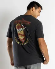 [The Mad Hueys] The Mad Hueys Men's Fangin T-Shirt in Washed Black Size Medium M Washed Black
