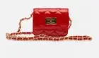 Red Small Bag Patent Vegan leather Shiny Cute Crossbody Shoulder Purse Small