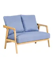 [Furb] Armchair 2-Seater in Light Blue
