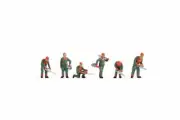 NOCH TT Scale Forest Workers Assembled and Painted Miniatures
