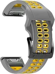 [PnterLoce] Silicone Band Fit for Garmin Fenix 6 6X Pro 7 7X 5 5X 3 3HR Smart Watch Straps 22 26mm Silicone Watchband Fit for Epix 2 955 945 Bracelet