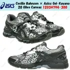 Cecilie Bahnsen × Asics Gel-Kayano 20 Olive Canvas 1203A794-300 Men's Size