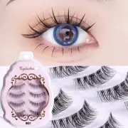 4 Pairs Handmade Light Soft False Eyelashes Wispy Extension Makeup Tools NEW Ⅰ