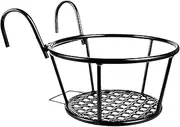 Railing Planter | Patio Railing Flower Stand | Railing Plant Pots, Flower Rack Holder, Easy Assembly and Installation Fence Pots, Versatile Plant Pots for Balcony, Fence, Porch