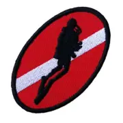 Dive Flag Badge Patch Premium Iron On Embroidered Patch for Dive Lovers