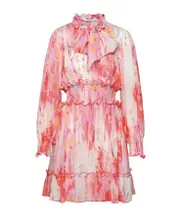 MSGM Ruffle Detailed Dress IT40 Pink
