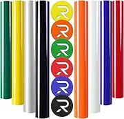 HTVRONT 3D Puff Vinyl - 8 Pcs Assorted Colors, Heat Transfer Vinyl for T-Shirts, 12x10 Puff HTV Vinyl Bundle for Cricut, Silhouette Cameo or Heat Press Machine