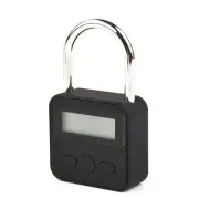 Metal Timer Lock Timing Padlock LCD Display Multi Function Digital Electronic