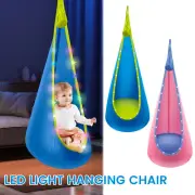 Inflatable Hanging Hammock Pod Swing Seat With LED Light Strip Adjustable