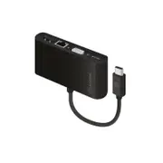 ALOGIC USB-C Multiport Adapter with VGA/USB 3.0/Gigabit Ethernet/USB-C Power Delivery (60W/3A)