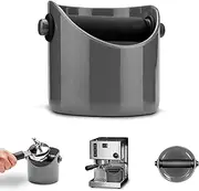 [Dreamfarm] Grindenstèin Sturdy, Compact, Modern Space-Saving Espresso Coffee Grind Knock Box - Silver